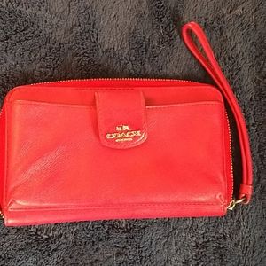 Red Coach Wallet
